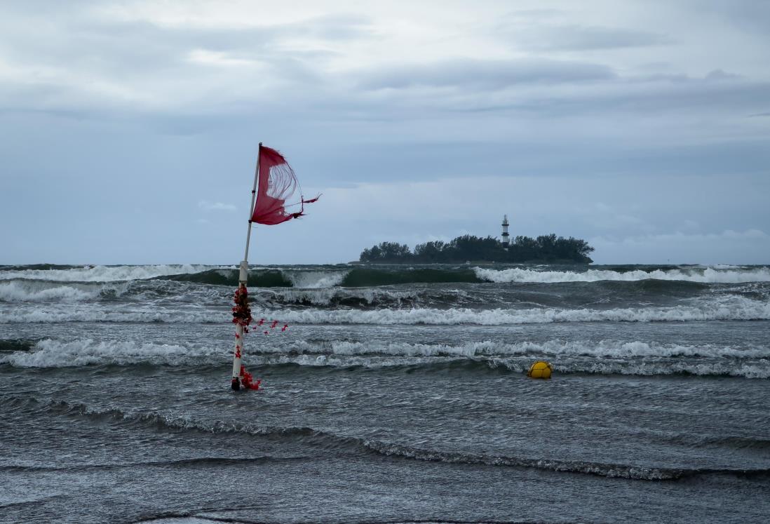 Vientos del norte en Veracruz alcanzan los 54 km/h este sábado