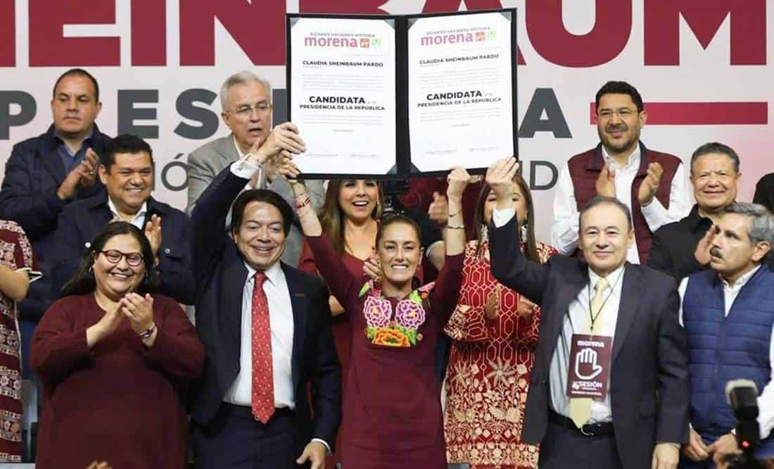 Claudia Sheinbaum recibe constancia como candidata a la presidencia por Morena