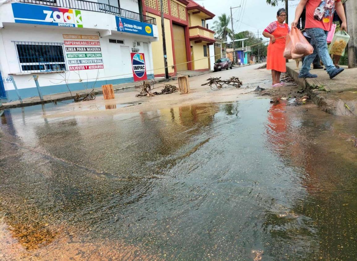 CMAS aclara problema de aguas negras en colonia de Coatzacoalcos