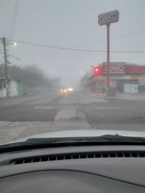 Intensa niebla sorprende en Veracruz y Boca del Río este martes