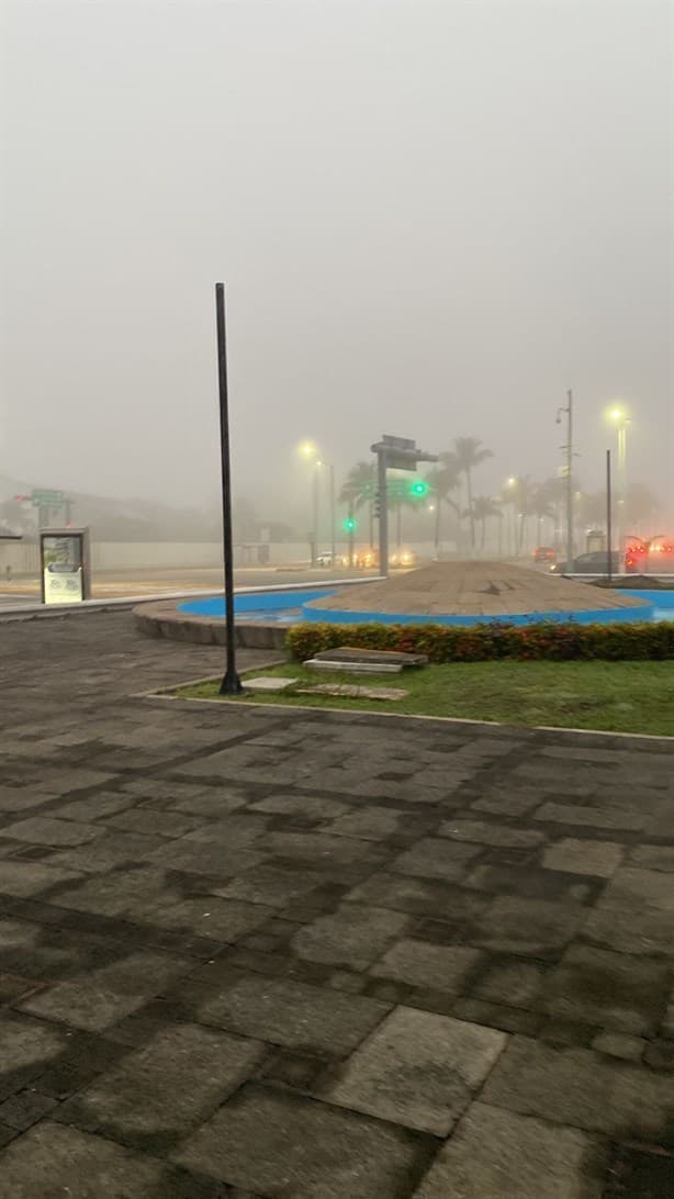 Intensa niebla sorprende en Veracruz y Boca del Río este martes