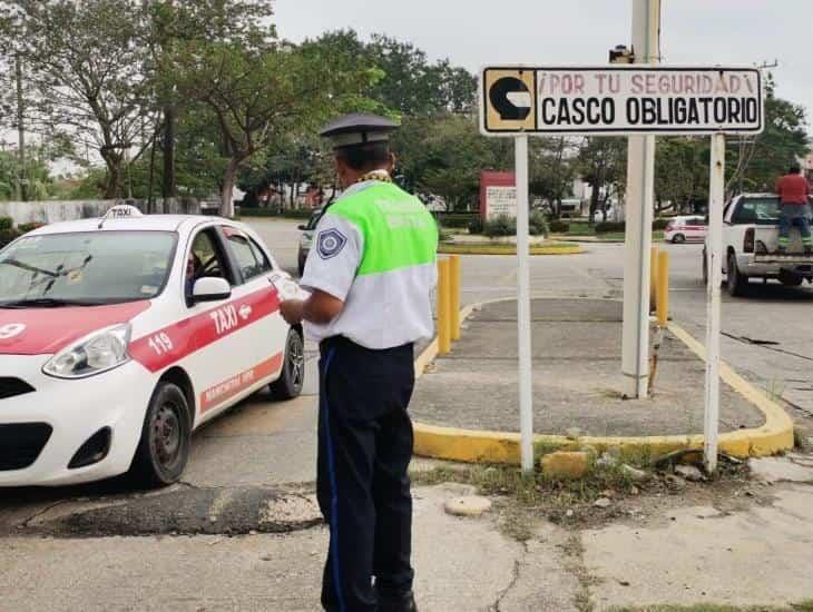 Implementan campaña de concientización para uso correcto de casco en motociclistas