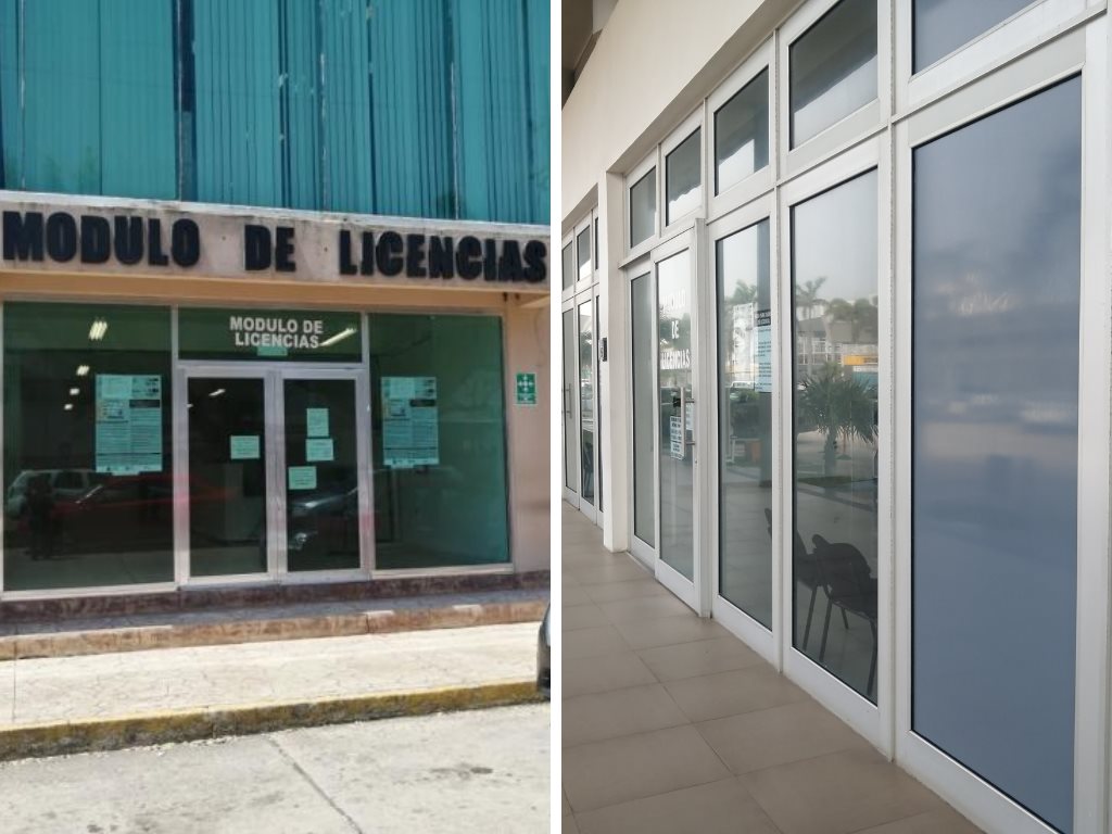 De momento, este es el único módulo de licencias laborando en Coatzacoalcos