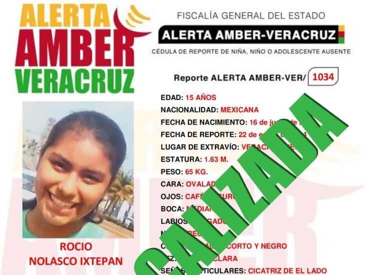 Hallan a Rocío Nolasco de 15 años, estaba desaparecida en el puerto de Veracruz