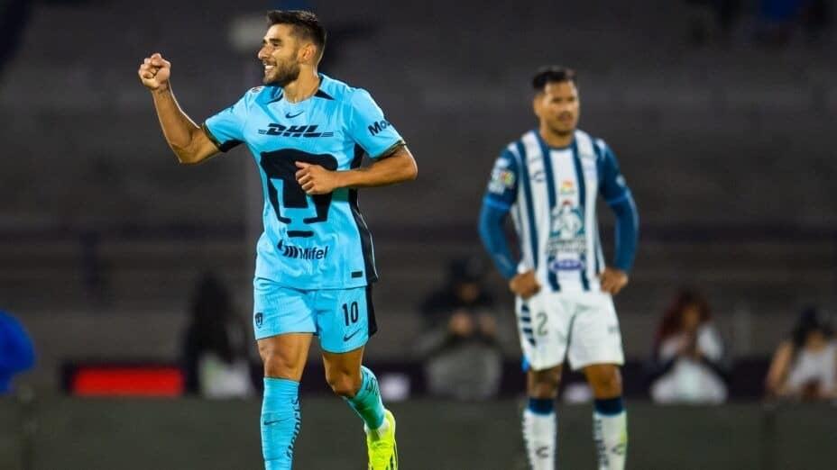 Pumas vence 3-1 al Pachuca ¡Tres golpes en 4 minutos!