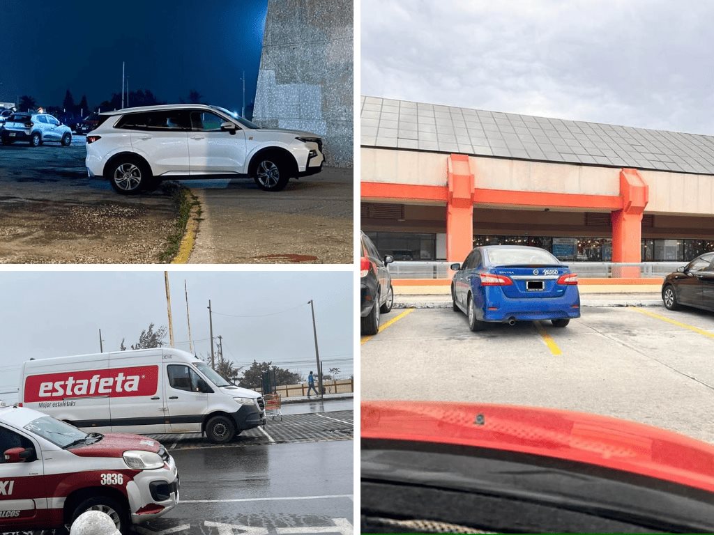 Así exhiben en redes a automovilistas inconscientes en Coatzacoalcos