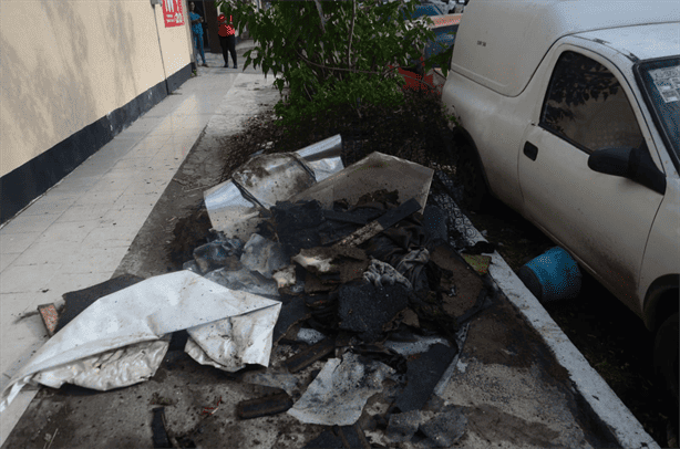 Fuerte incendio en vivienda de Colonia Centro de Veracruz