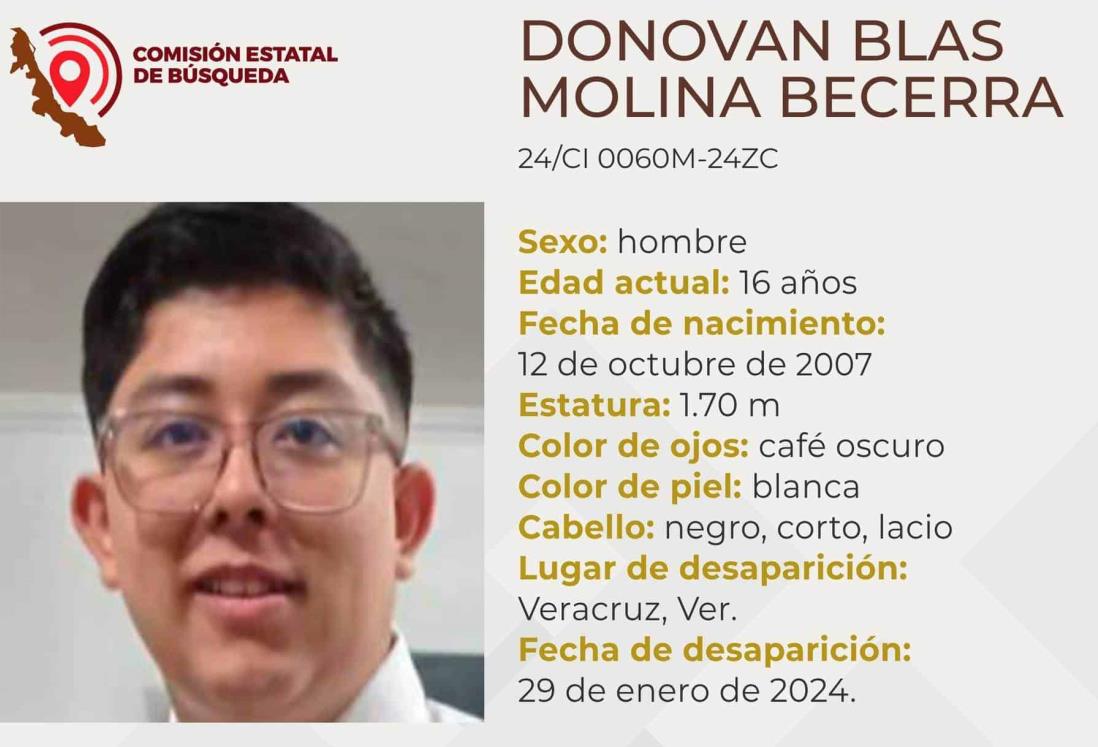 Desaparece el joven Donovan Molina en el puerto de Veracruz