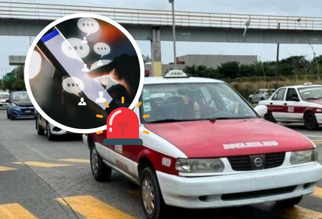 Taxistas usan las redes sociales para prevenirse y evitar ser víctimas de la inseguridad en Veracruz