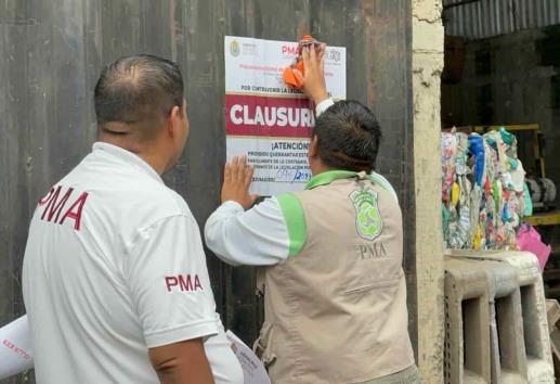 Clausura PMA empresa recicladora en Poza Rica