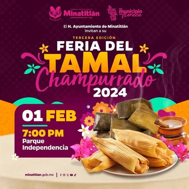 En este lugar habrá Feria del Tamal y del champurrado: ¡no te la pierdas!