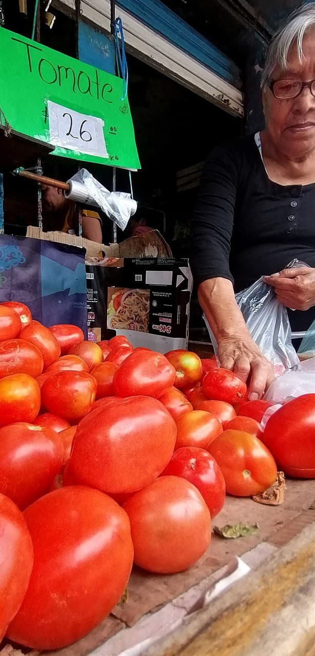 A este precio se consigue el kilo de tomate en verdulerías de Coatzacoalcos ¿bajó o subió?