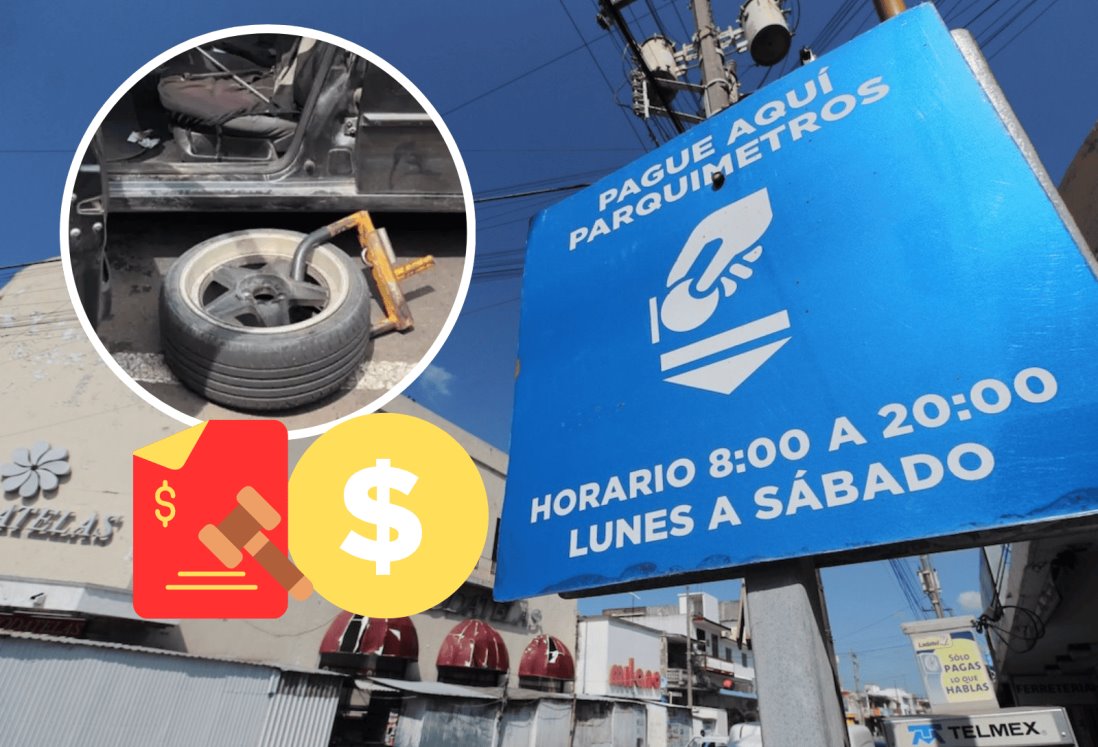 Aumentan las multas por no pagar a tiempo el parquímetro en Veracruz