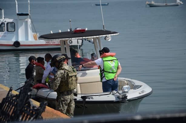 Movilización por rescate de una persona sin vida en Isla de Sacrificios, en Veracruz | VIDEO