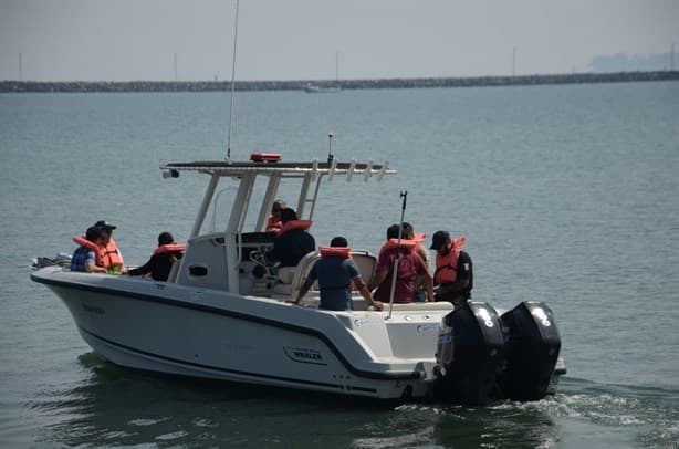 Movilización por rescate de una persona sin vida en Isla de Sacrificios, en Veracruz | VIDEO