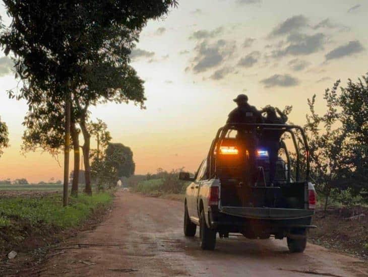 Movilización por supuestos disparos en zona rural de Acayucan 