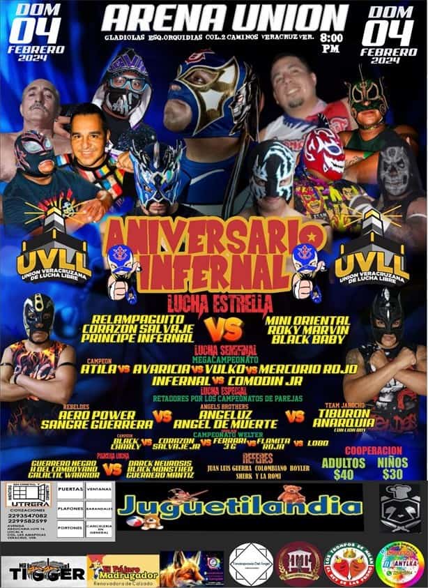 Anuncia noche de lucha libre en el puerto de Veracruz