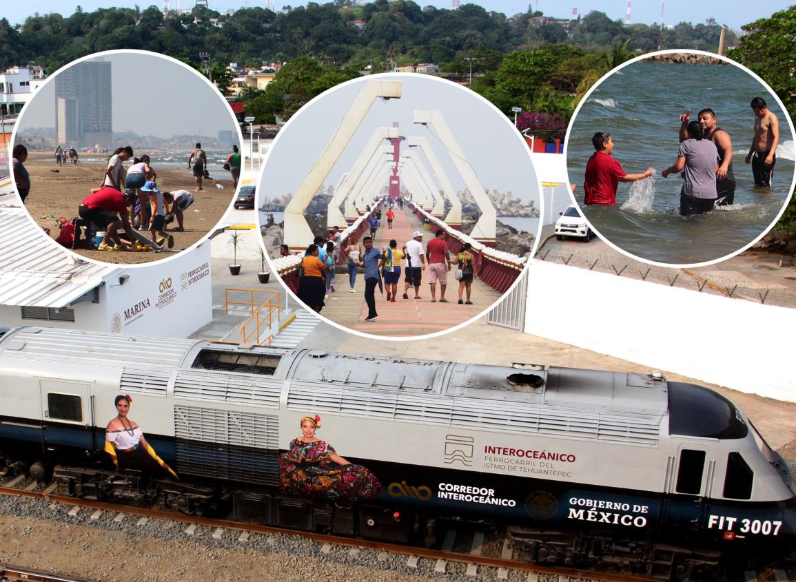 Tren Interoceánico: familias istmeñas aprovechan puente para visitar Coatzacoalcos