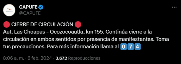 Paro de Transportistas: ¿Aún sigue cerrada la carretera hacia Chiapas?