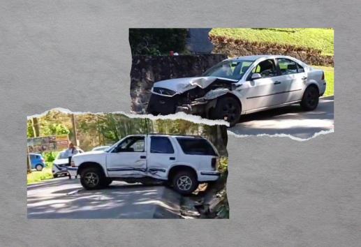 Fuerte choque sobre la carretera Coatepec-Xalapa vía Briones