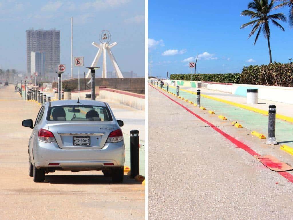 Exhortan cooperación de porteños para respetar señalamientos de Ciclovía del Malecón de Coatzacoalcos