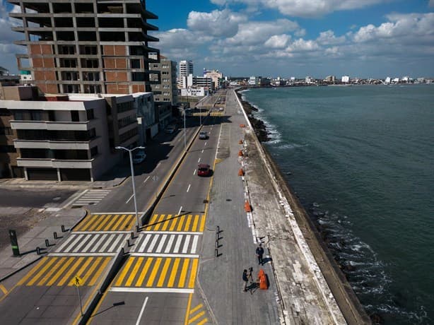 En Boca del Río frentes fríos agravan daños estructurales en el bulevar