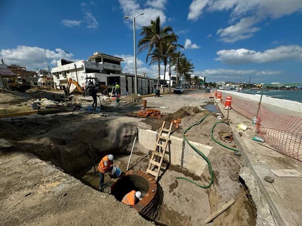 Cierre en bulevar de Veracruz por obra de colector pluvial cumple 15 días