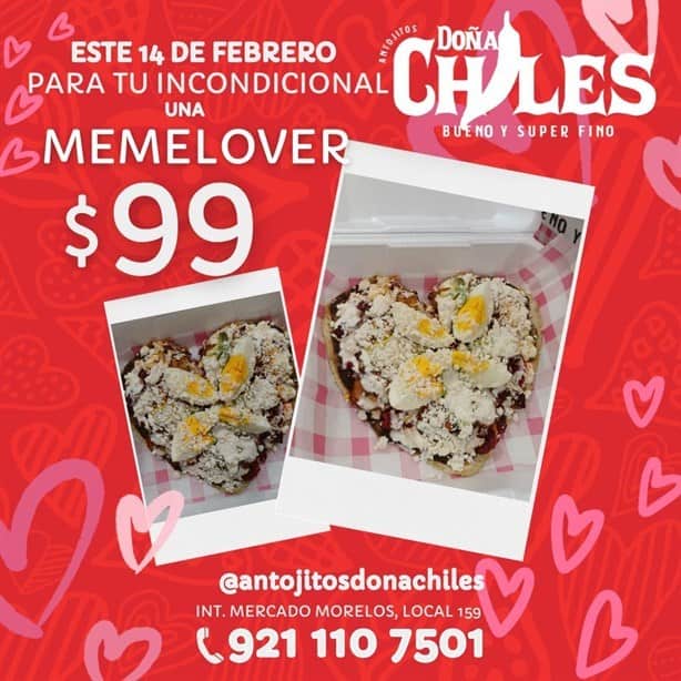 San Valentín en Coatzacoalcos: memelas en forma de corazón ¿dónde conseguirlas?