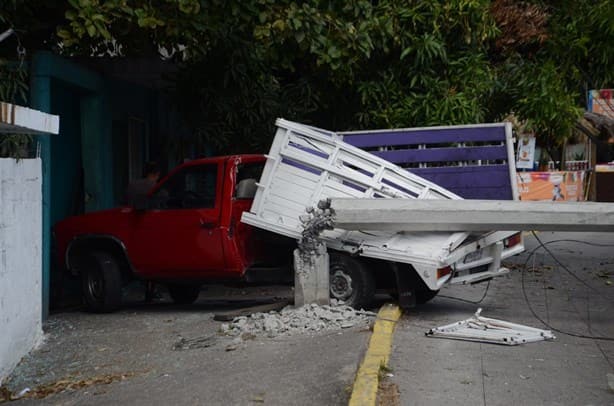 Vecinos exigen reductores de velocidad en bulevar de Boca del Río tras accidente