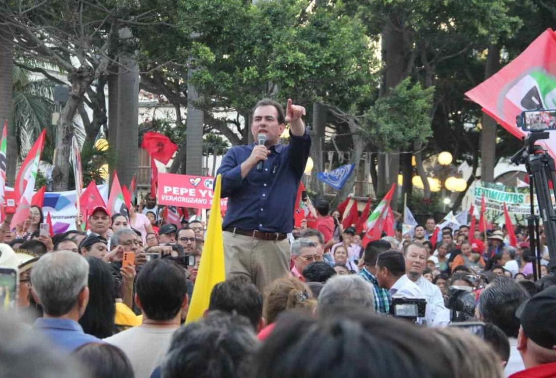 “Vamos a sacudir a Veracruz”, llamó José Yunes Zorrilla en su cierre de precampaña