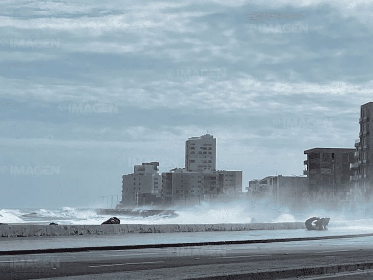 Estas rachas de viento alcanzará el frente frío 34 en Veracruz