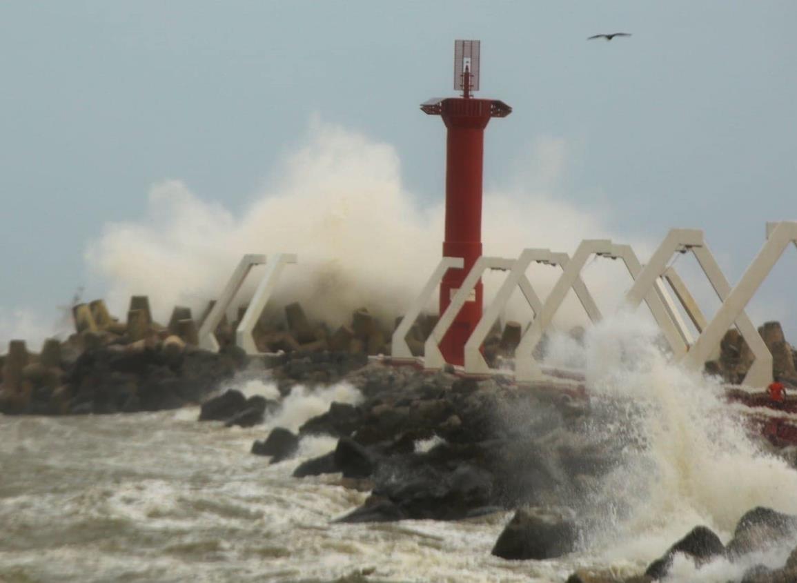 Norte explosivo; a esta hora ingresará el Frente Frío 34 a Coatzacoalcos