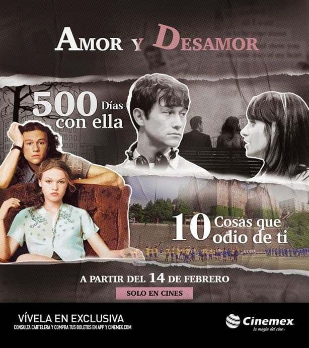 Este es el calendario de películas románticas que volverán a los cines hoy 14 de febrero