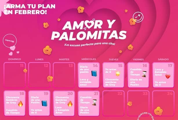 Este es el calendario de películas románticas que volverán a los cines hoy 14 de febrero