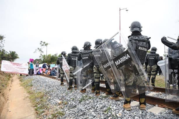 Tren Interoceánico: así fue la protesta de ferrocarrileros en el tramo Coatzacoalcos-Salina Cruz