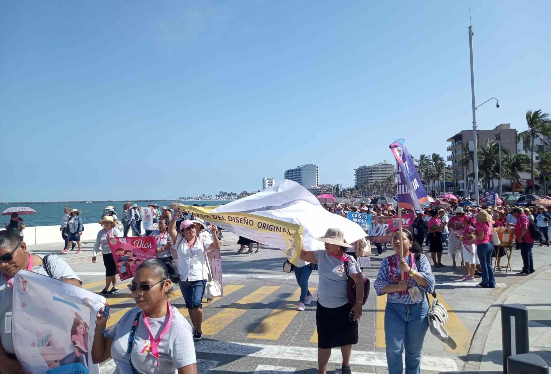 Marchan por la familia en Veracruz