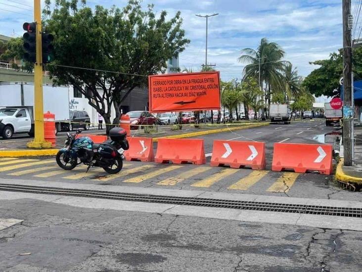 Obras se alargan y generan caos vial en Veracruz, admite constructor