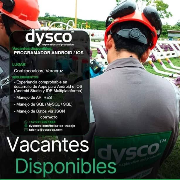 Trabajo en Coatzacoalcos: DyscoEp tiene una vacante para programadores; estos son los requisitos