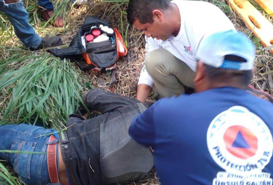 Derrapa obrero del ingenio La Gloria en Úrsulo Galván, en Veracruz