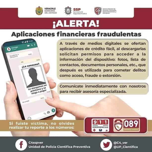 Alertan sobre apps que prestan dinero y roban datos personales