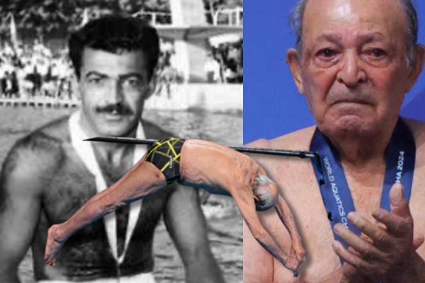 ¿Quién es Tagui Askari el Clavadista de 100 años que obtuvo oro en Doha 2024?