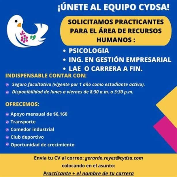 Cydsa Coatzacoalcos solicita practicantes, aquí te decimos  los requisitos