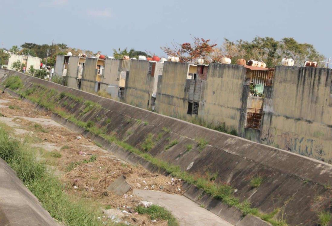 Dejan montaña de hierba cortada en Lagos de Puente Moreno, en Medellín