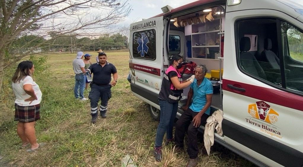 Familia atacada por enjambre de abejas en Tierra Blanca