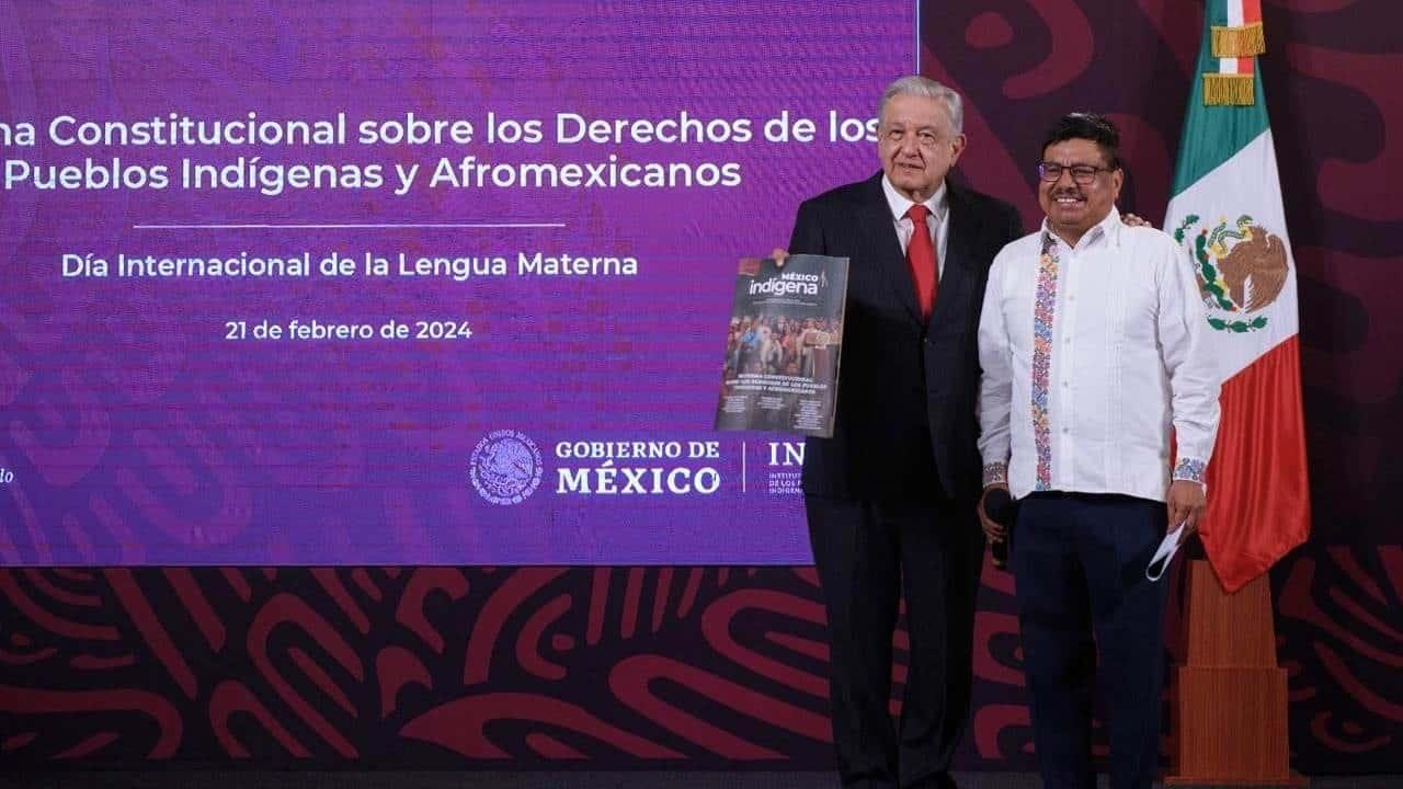 AMLO destaca iniciativa de reforma constitucional en materia indígena