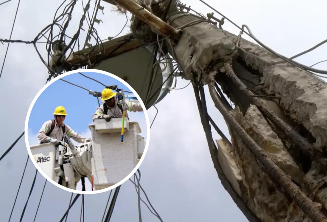 A esta hora reconectarán la luz en Antón Lizardo este jueves