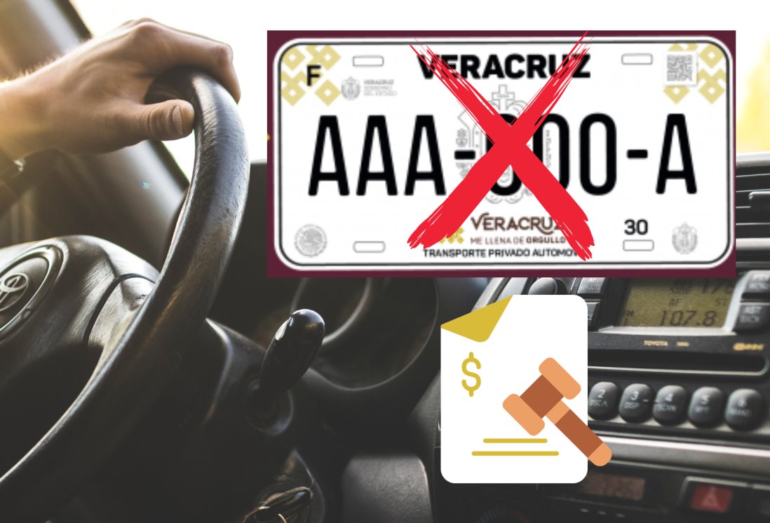 ¿Cuánto cuesta la multa en Veracruz por circular sin placas?