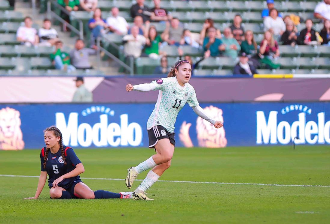 Gana México 8-0 en la Copa de Oro Femenil 2024