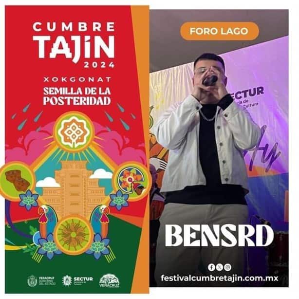 Cantante nanchiteco se presentará en Festival Cumbre Tajín 2024