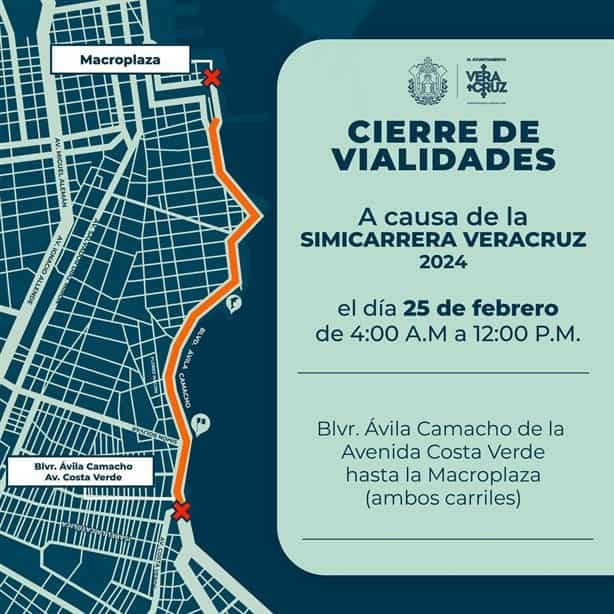 Cerrarán este tramo del boulevard de Veracruz por carrera deportiva